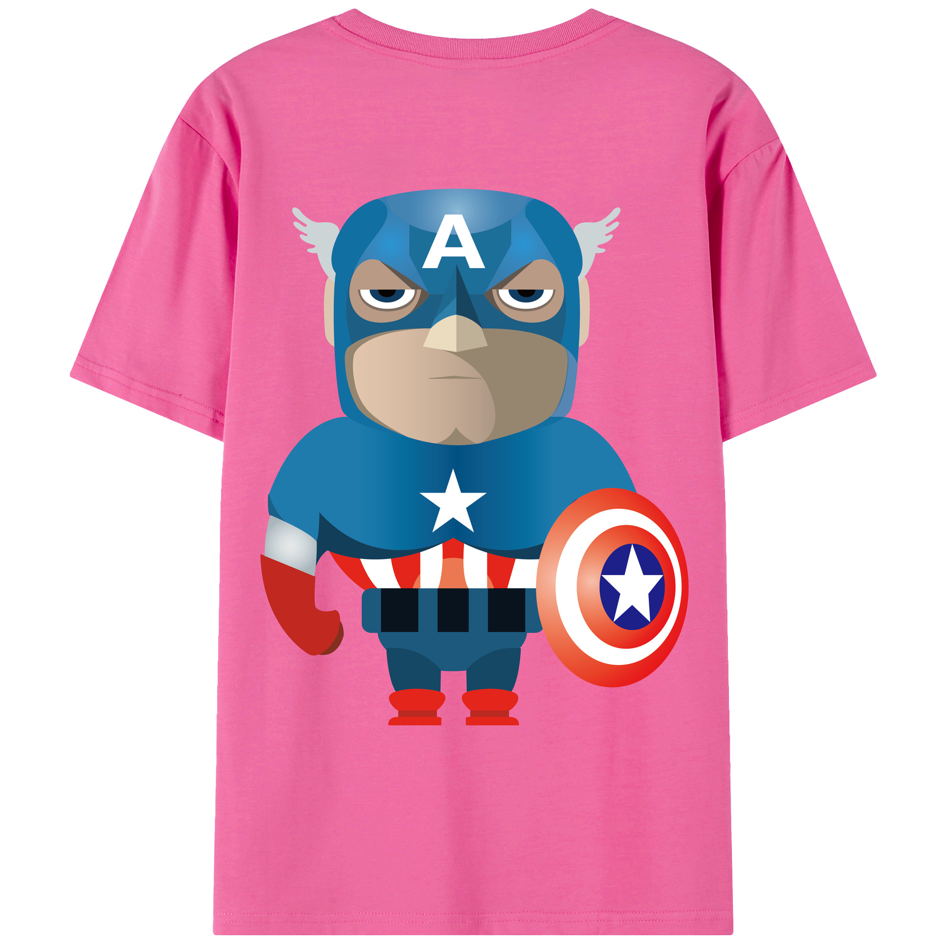 （画像用） アベンジャーズ The Avengers レディース半袖Tシャツ(バックプリント)